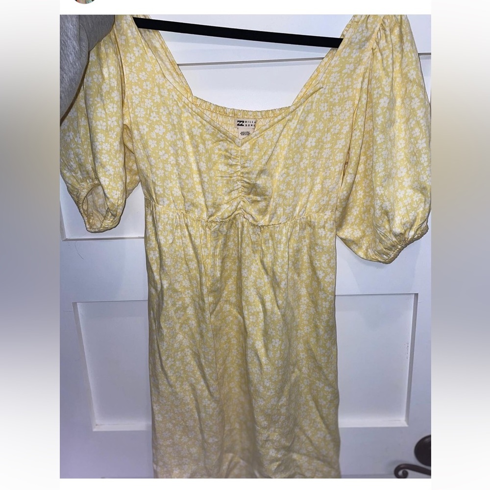 Yellow billabong mini dress